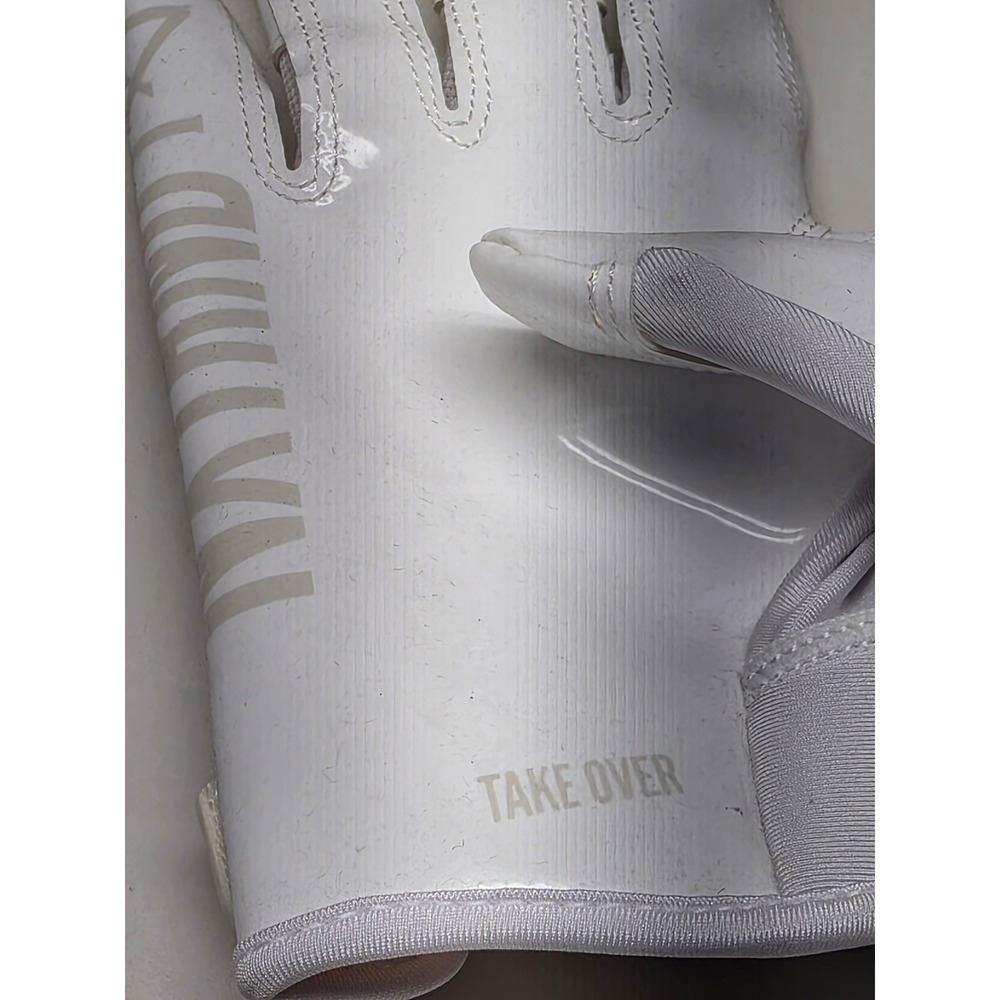 NXTRND G1 Football Receiver Gloves Kids Large White Sticky Grip SFIA Certified - Picture 2 of 7